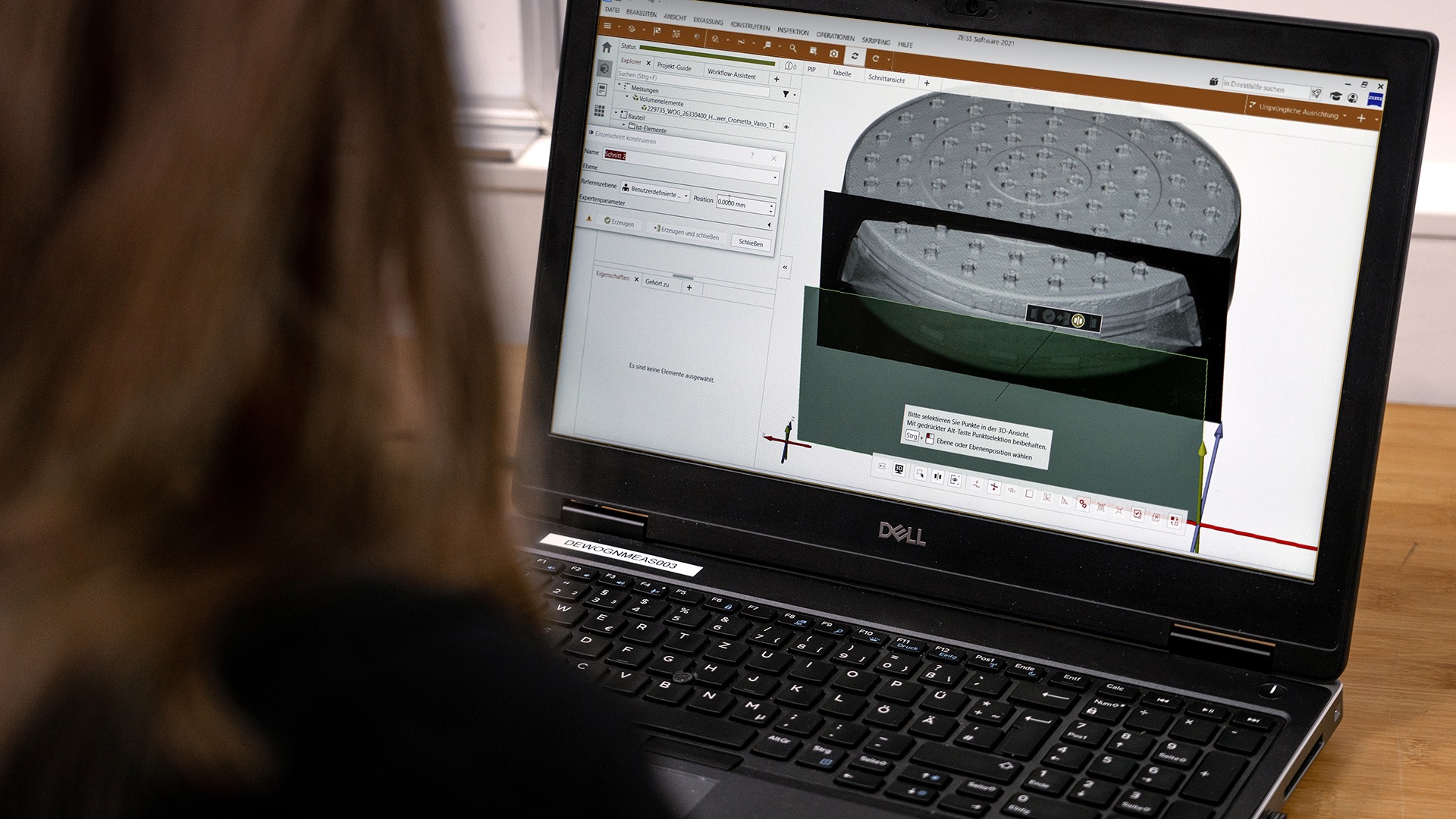 ทีมงานของ Hansgrohe ประเมินชุดข้อมูลใน ZEISS INSPECT X-Ray